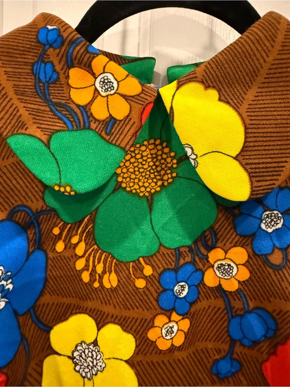 Vintage 1960’s Miss Jeanie Multi-Color Floral Zip Dress - Picture 8 of 10